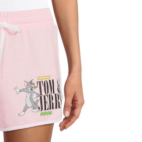 Tom & Jerry Womens Juniors Terry Cloth Shorts - Picture 5 of 7